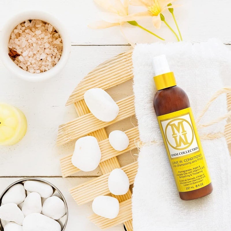 OMM Collection Natural Lightweight Leave In Conditioner-Moisturizing Detangler Spray For Frizzy & Curly Hair - Color Safe Cream Conditioner, For Dry Damaged & Over Processed Hair - Image 5